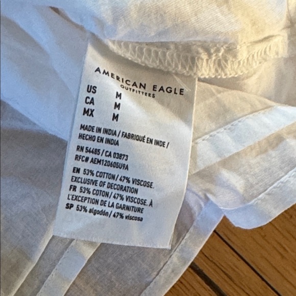 American Eagle | white lace tank top cami | size M - Picture 4 of 5